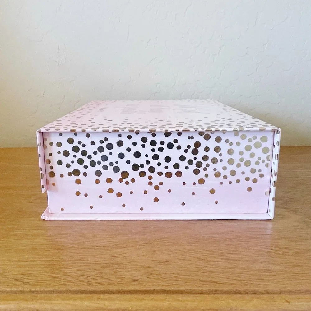 Decorative Storage Box With God All Things Are Possible Matthew 19 26 Pink Gold